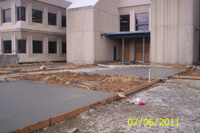 Burnette Hall - J. Sargeant Reynolds Community College - Plaza - Construction